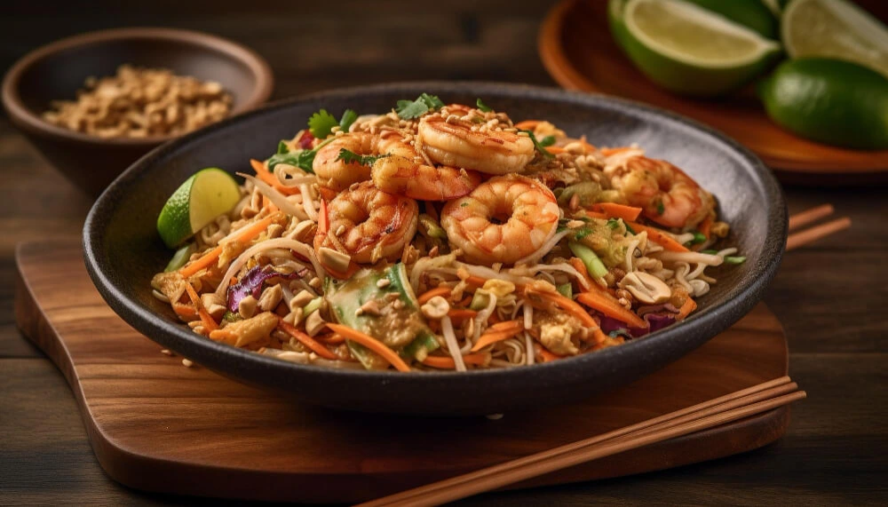 Quick Shrimp Pad Thai in One Pan